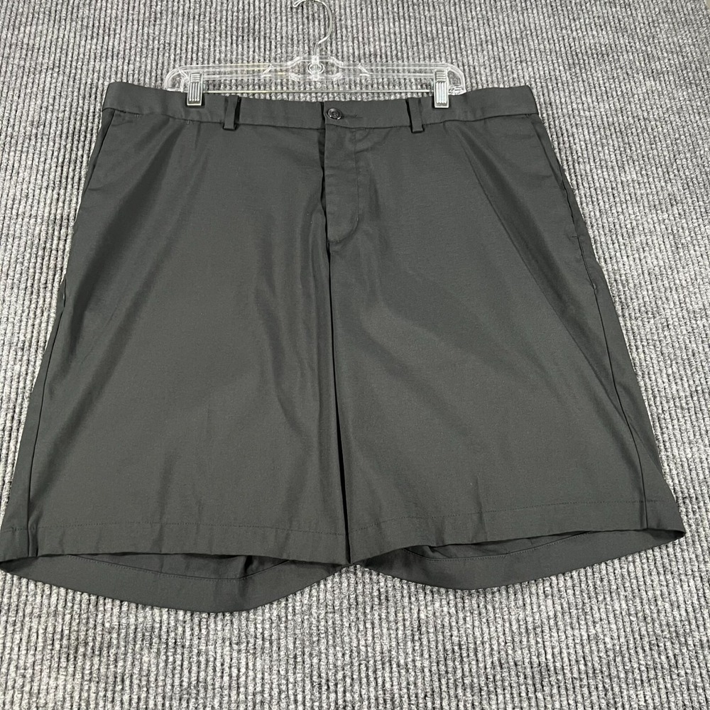 Nike Shorts Mens 38 Black Solid Chino Golf Dri Fit Outdoor Casual Lightweight